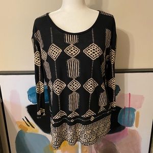 Lucky Brand | Long Sleeve Patterned Tee